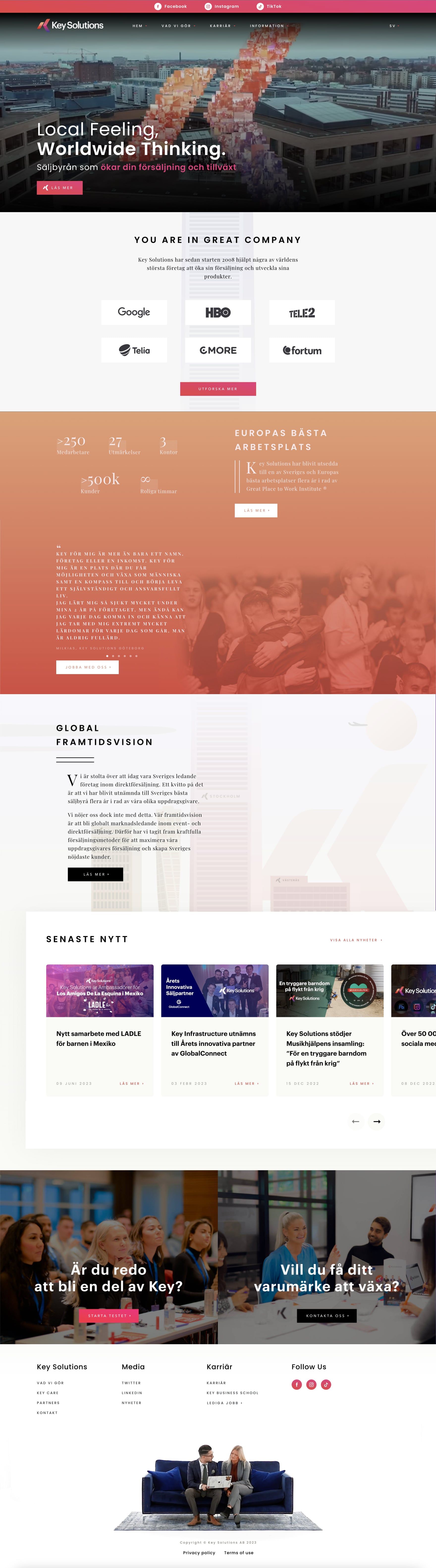 keysolutions website design
