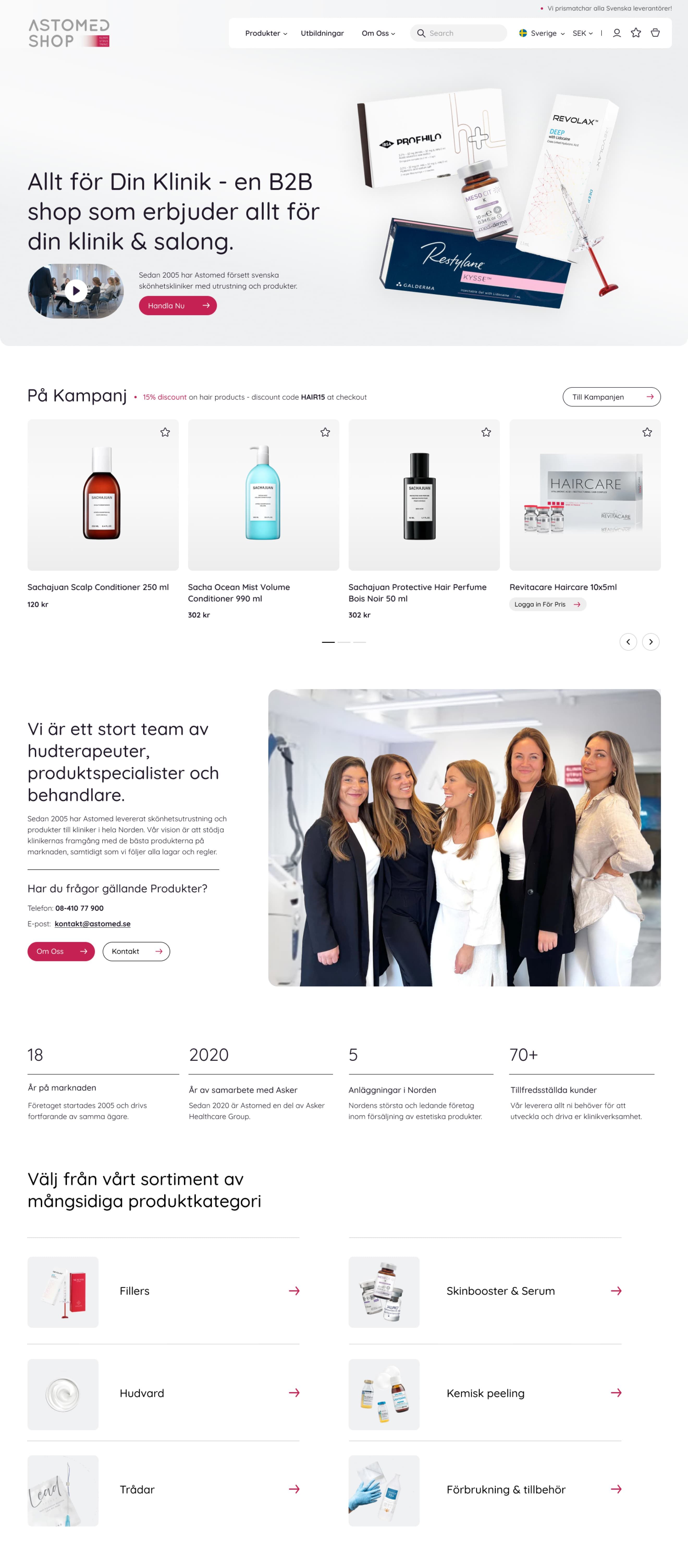 astomed website design