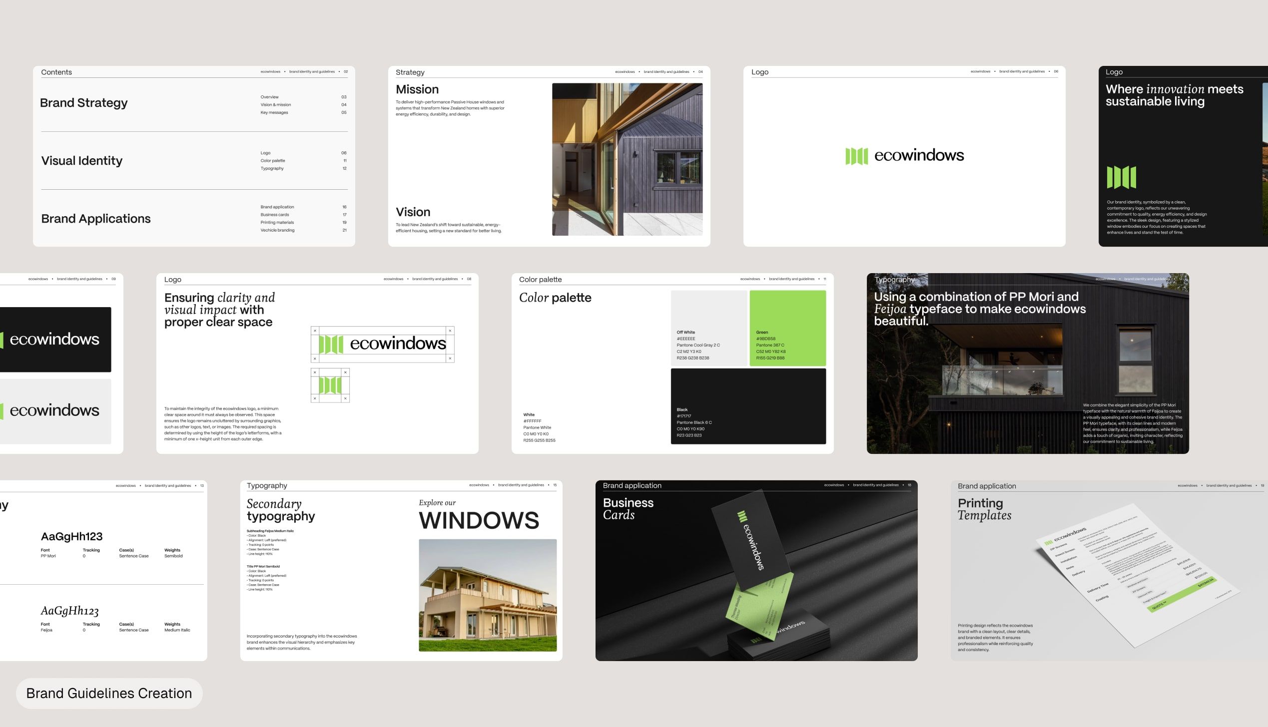 Ecowindows website design