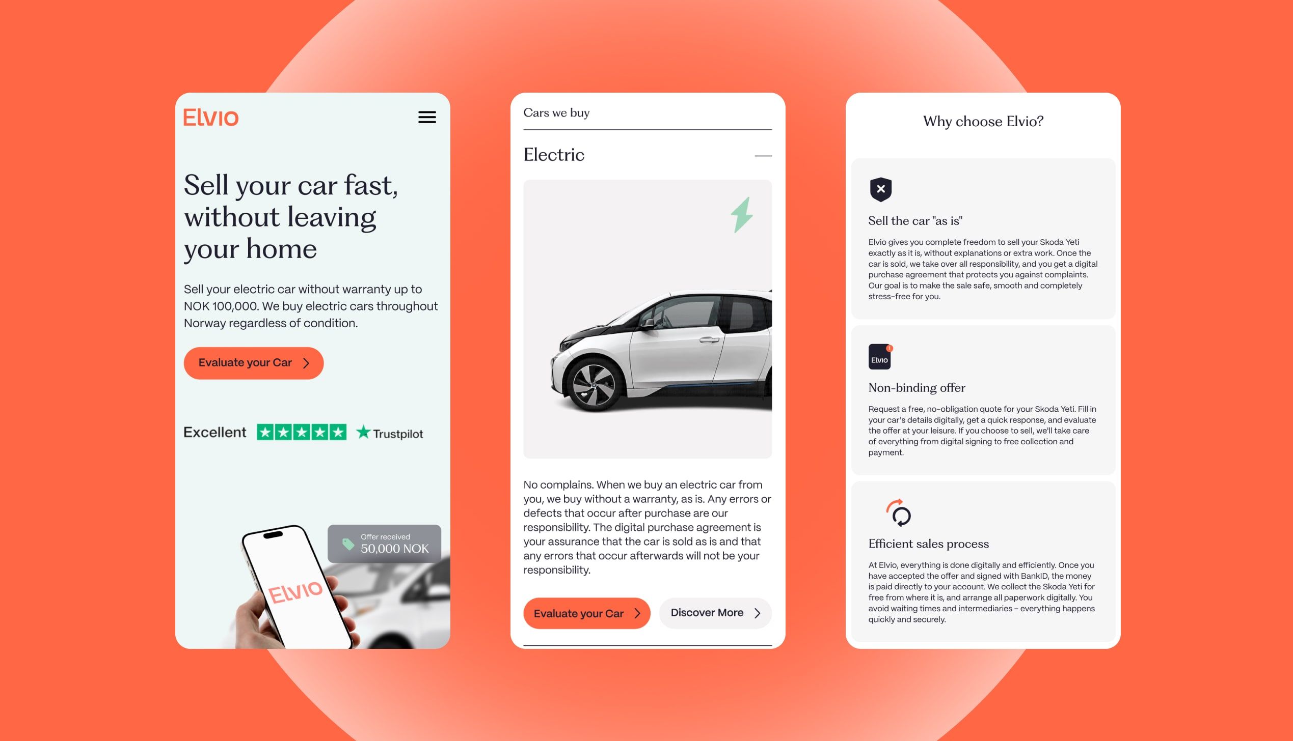 Elvio website design