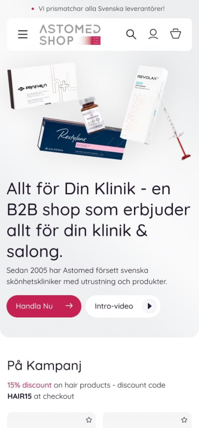 astomed website design