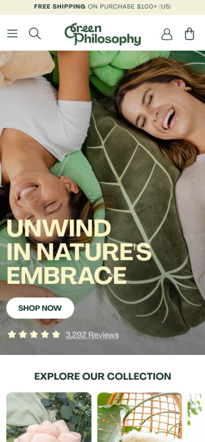 greenphilosophy website design