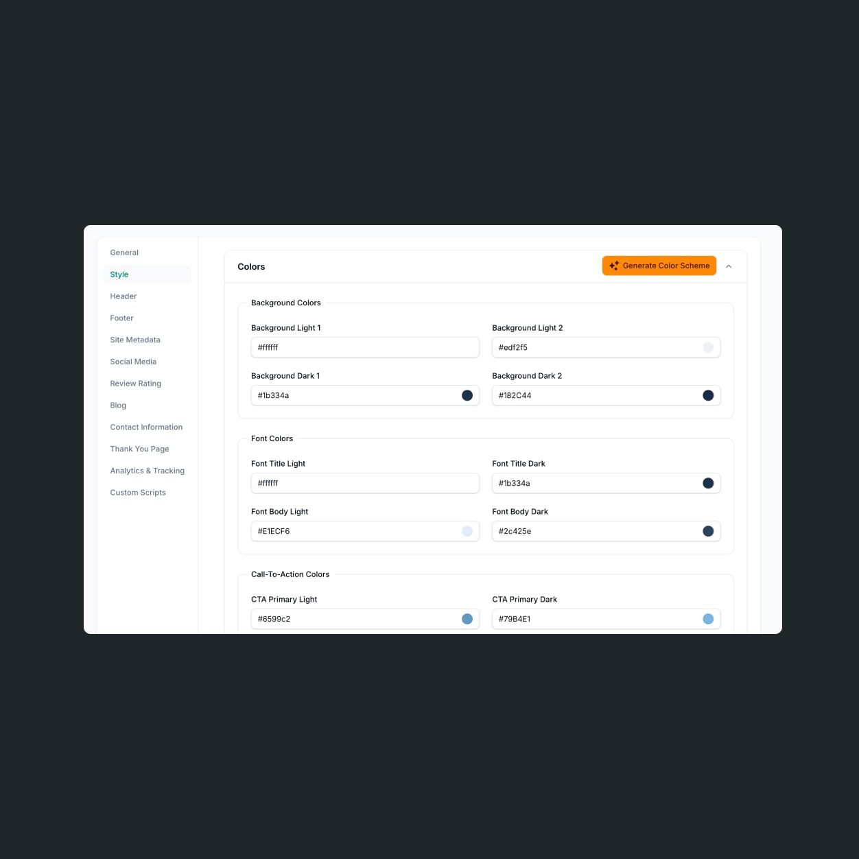 Offertproduktion website design