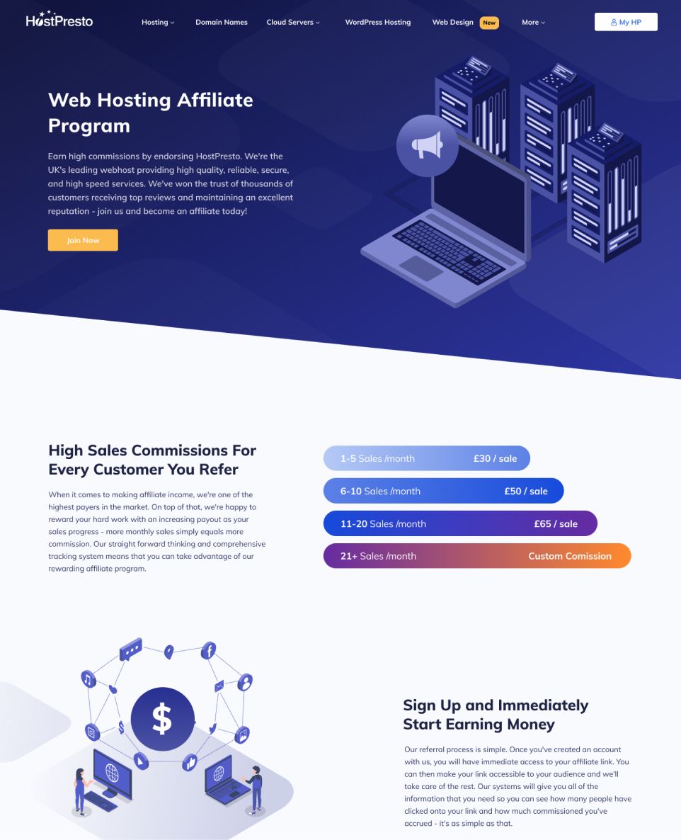 hostpresto story page