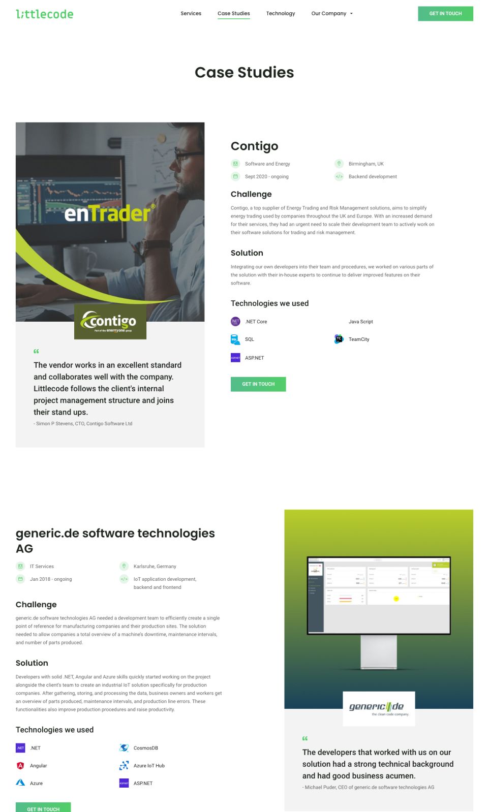 littlecode story page