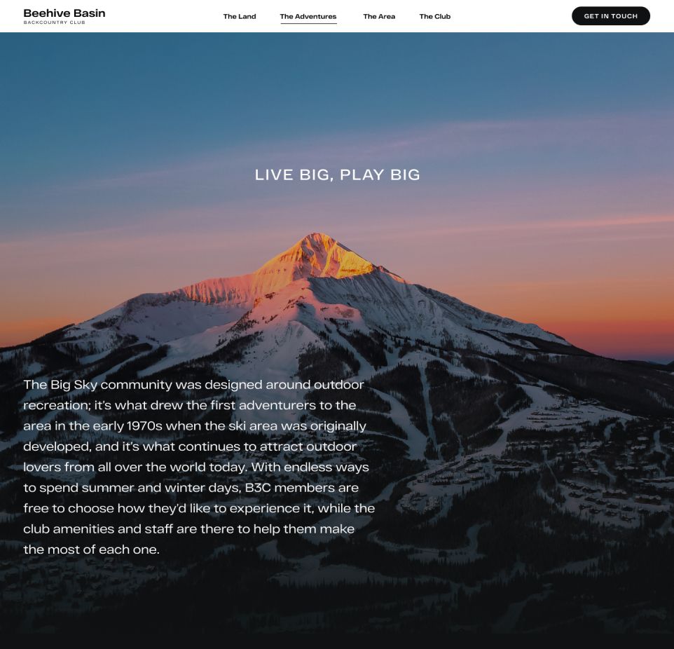 beehive-basin story page