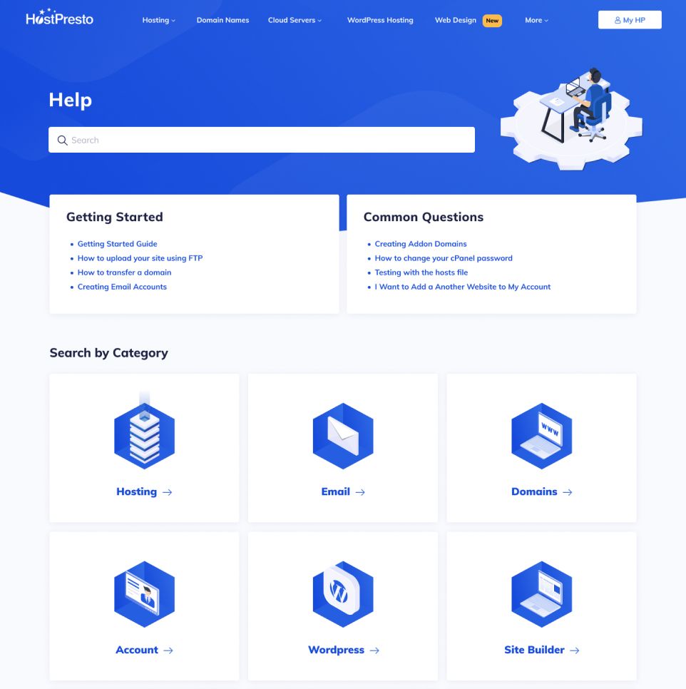 hostpresto story page