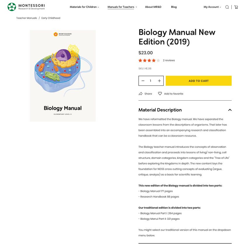 montessori story page