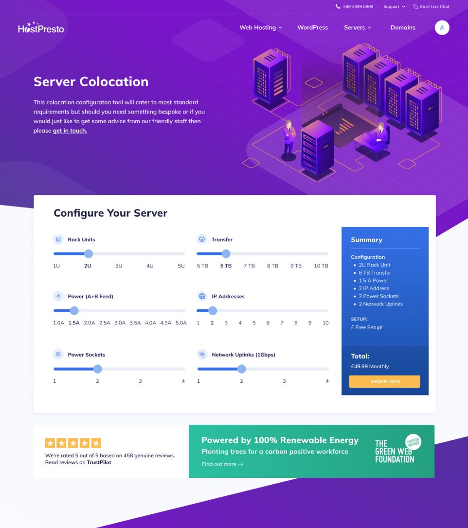 hostpresto story page