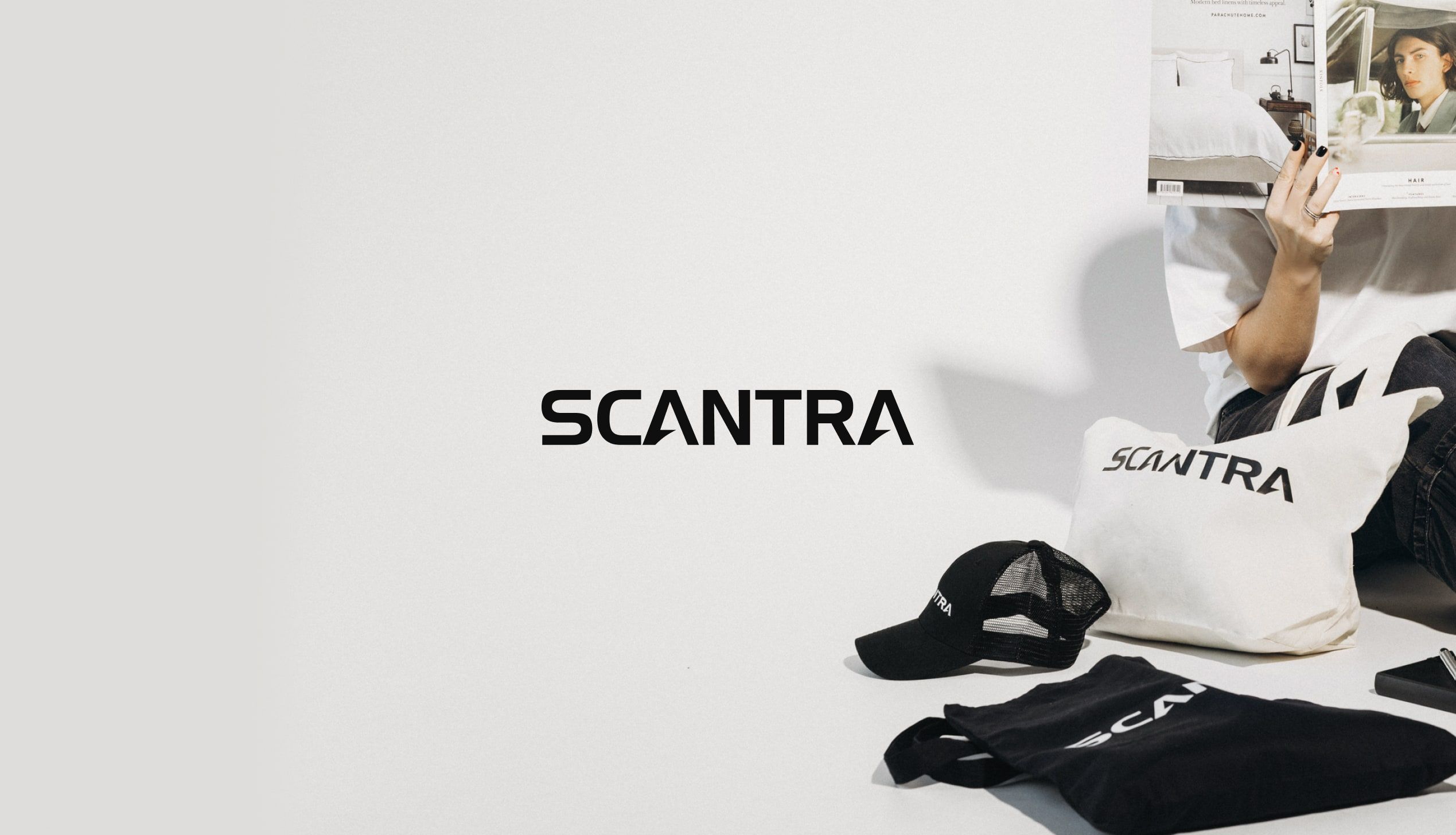Scantra website design
