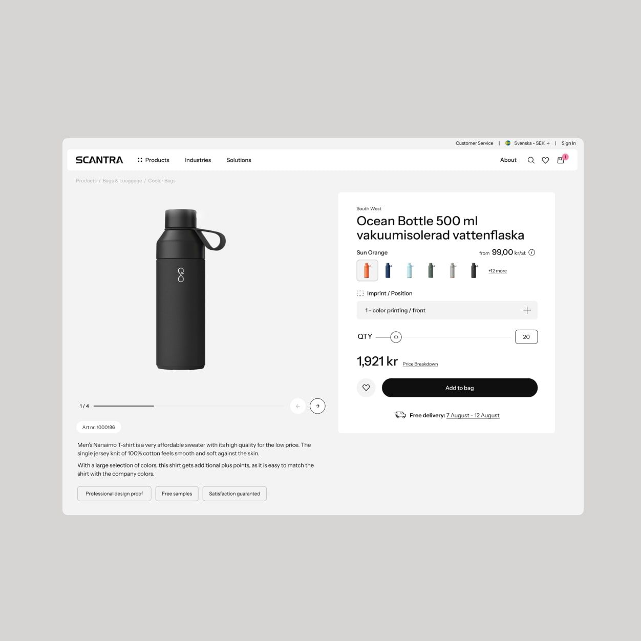 Scantra website design