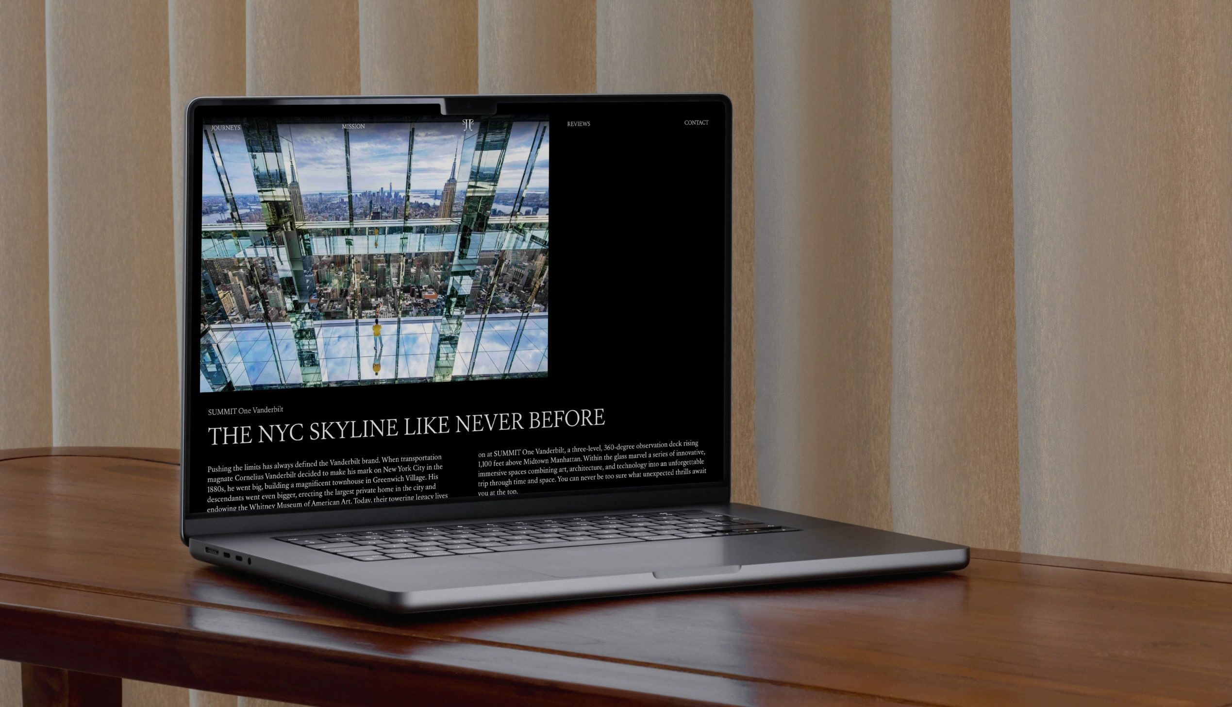 Secret Journeys website design