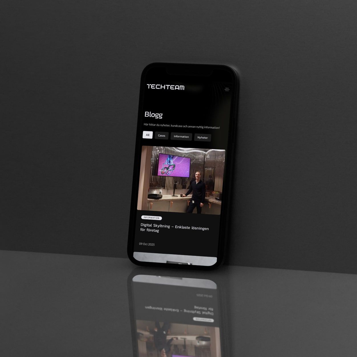 TechTeam website design