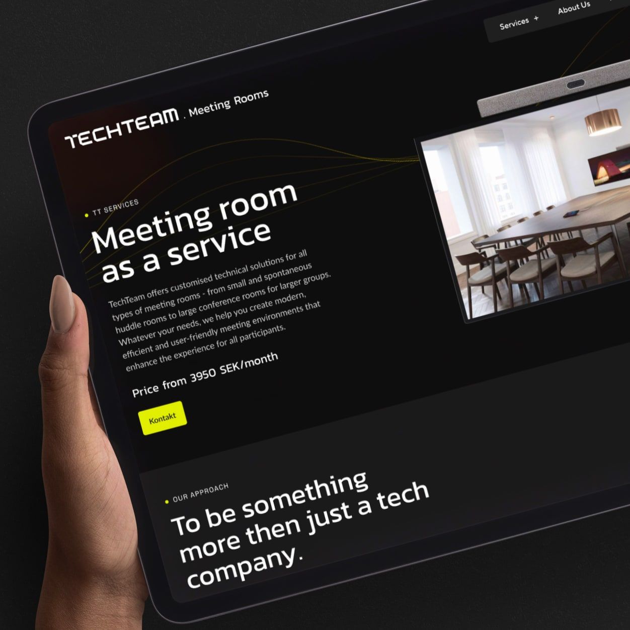 TechTeam website design