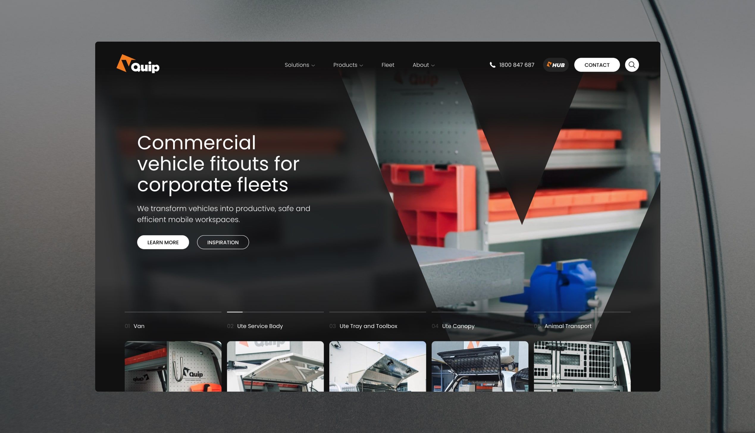 VQuip website design
