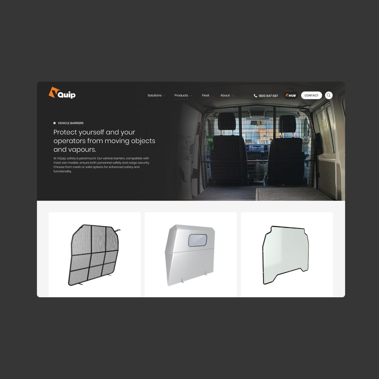 VQuip website design