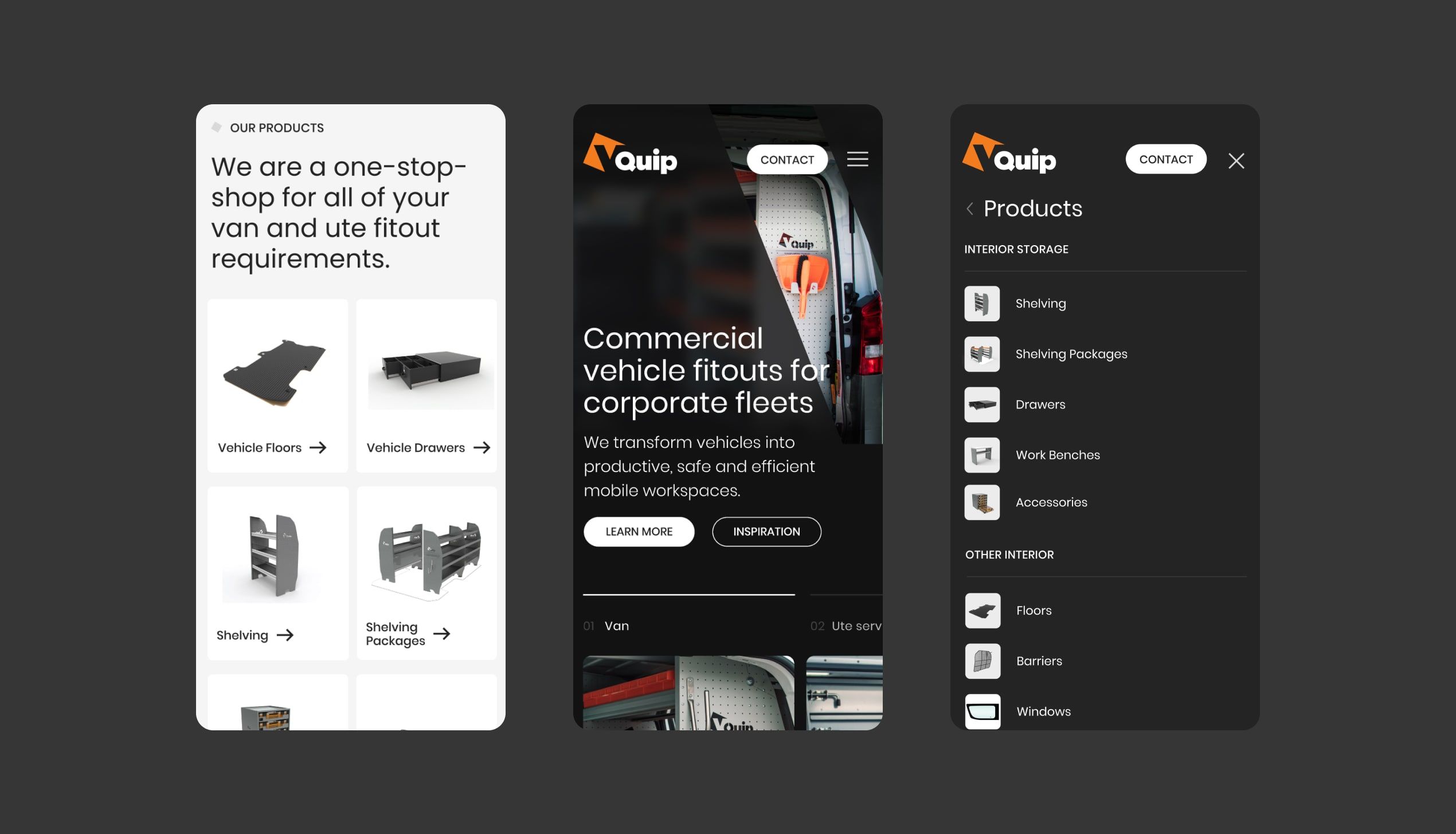 VQuip website design