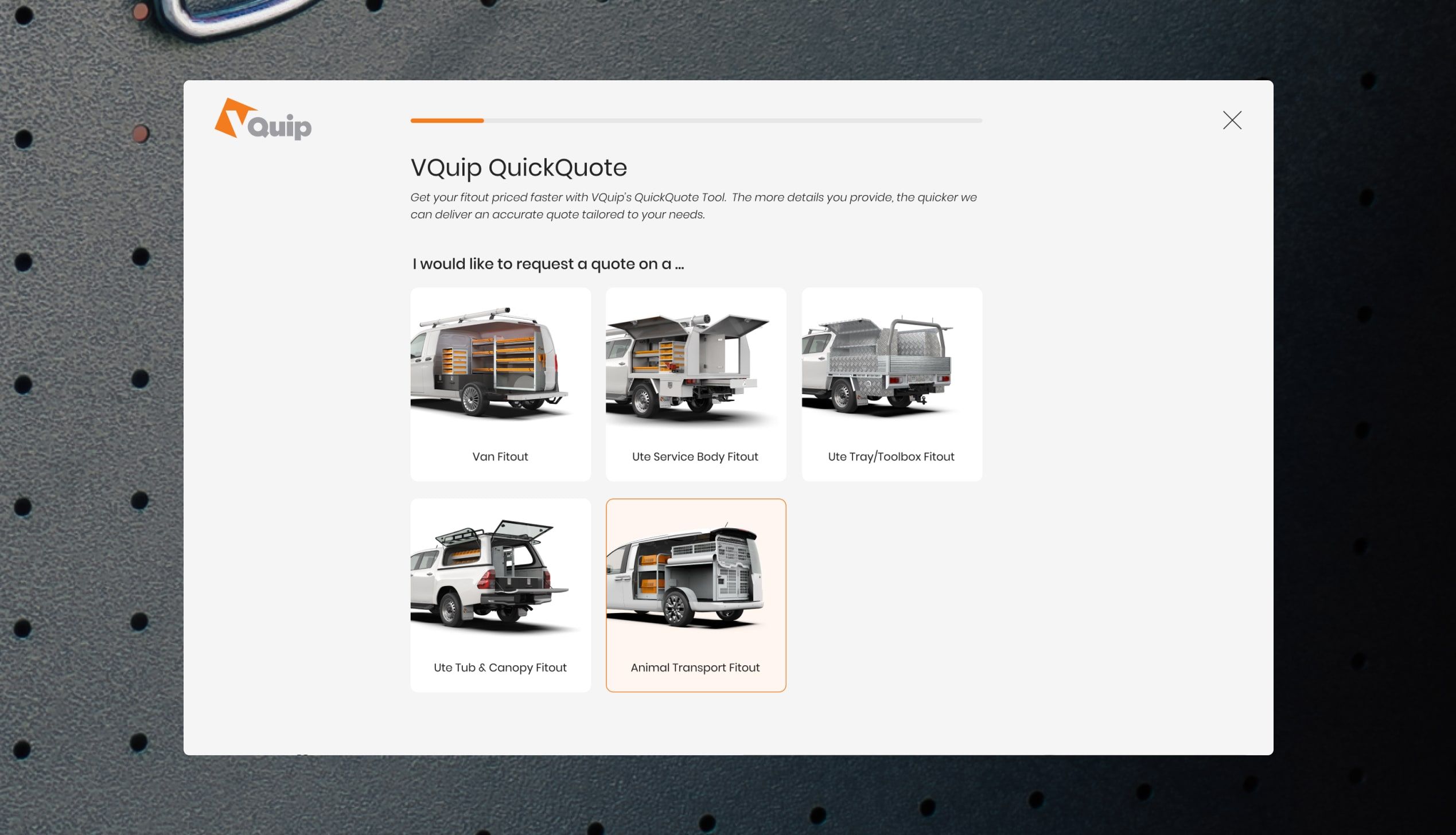 VQuip website design