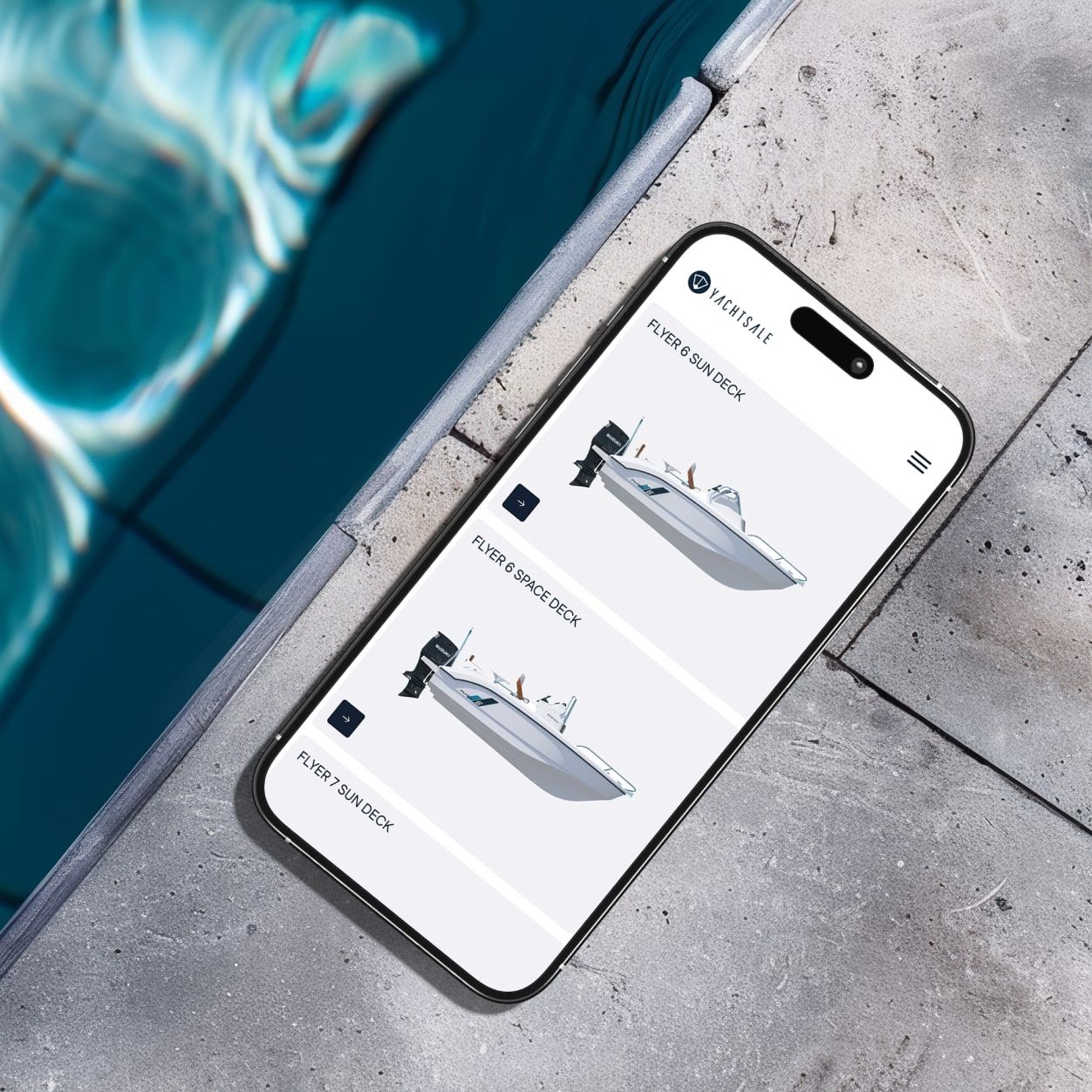 Yachtsale website design